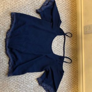 halter top with sleeves